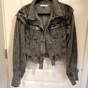 12th Tribe East Village Grey Denim Jacket Medium